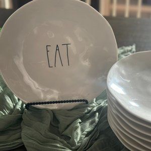 Rae Dunn "Eat" Set of Plates